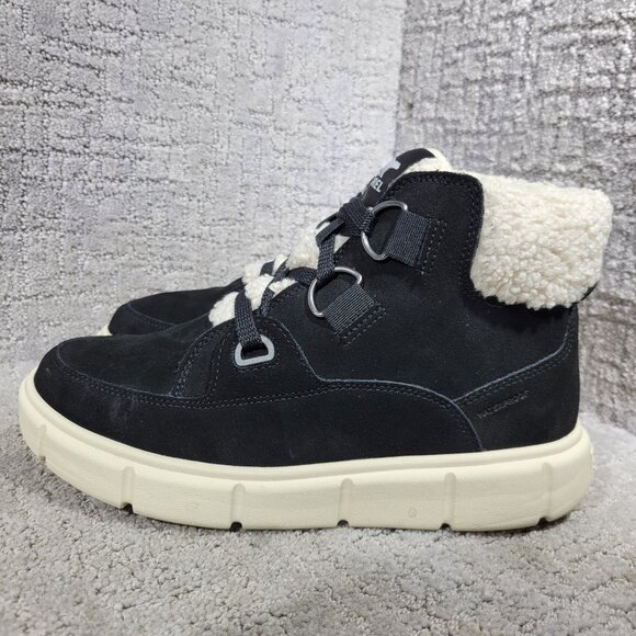 Sorel Explorer III NW Women's Size 8.5 US Black Suede Waterproof Winter Boots - Picture 3 of 12